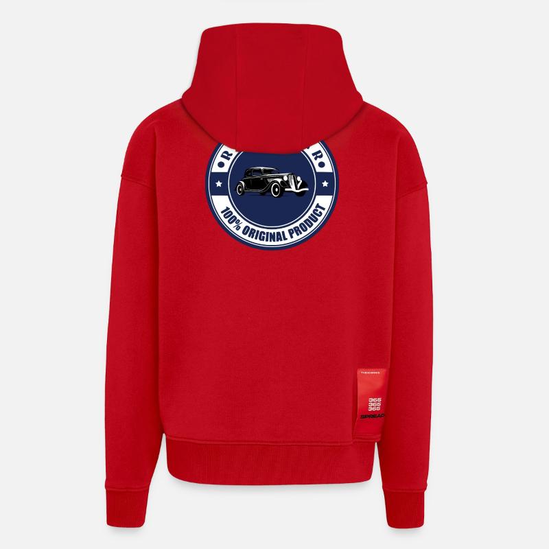 Retro-Auto - Zip Hoodie - made by SPREAD - Rot