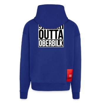 Straight Outta Oberbilk - Zip Hoodie - made by SPREAD - Iconic Blue - Back