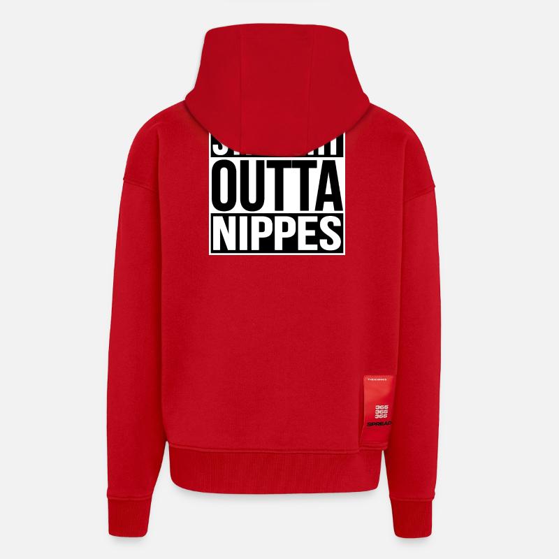 STRAIGHT OUTTA KNICK-KNACKS - COLOGNE - Zip Hoodie - made by SPREAD - red