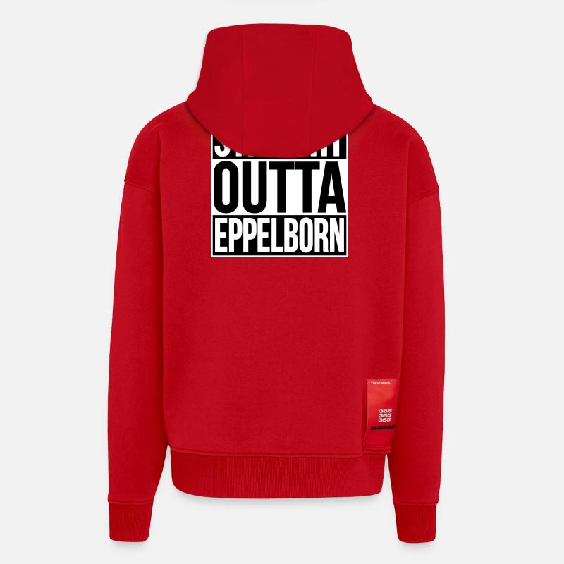 Straight Outta Eppelborn - Zip Hoodie - made by SPREAD - red