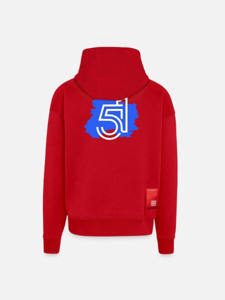 The Marne 51 - Zip Hoodie - made by SPREAD - red