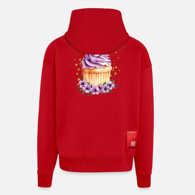 cupcake - Zip Hoodie - made by SPREAD - red