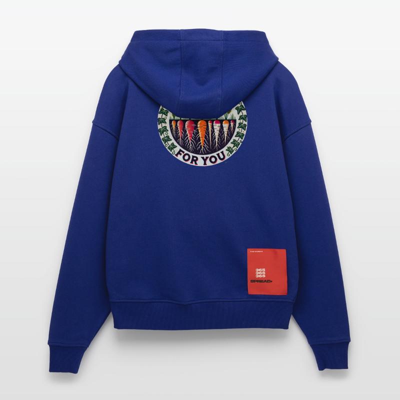 Rootin' Carrot Patch Round Zip Hoodie - made by SPREAD