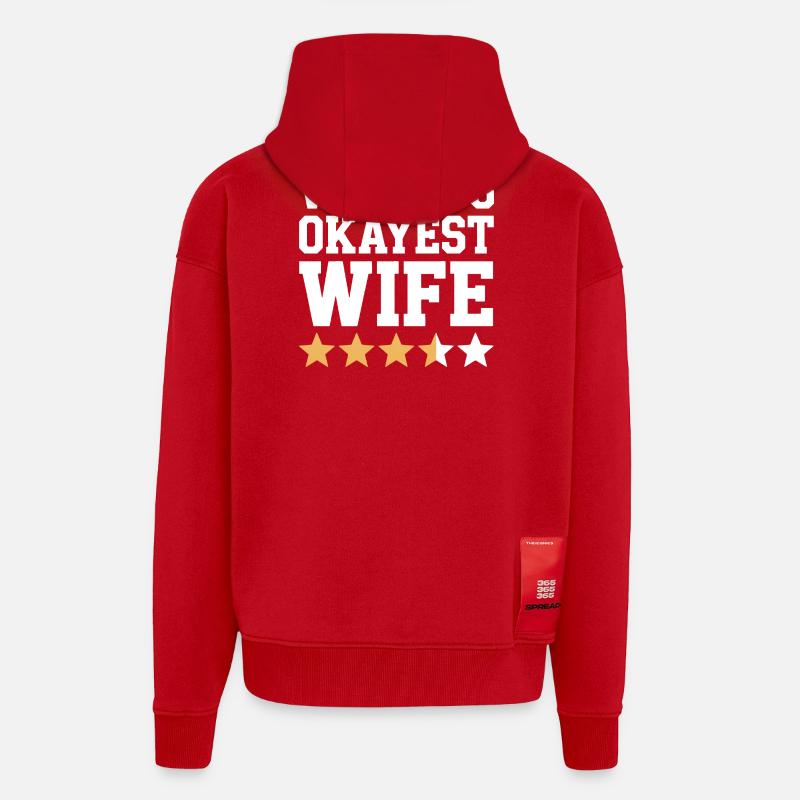 Die beste Ehefrau der Welt - Zip Hoodie - made by SPREAD - Rot