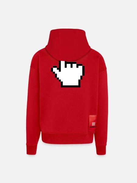 Original mouse hand - Zip Hoodie - made by SPREAD - red