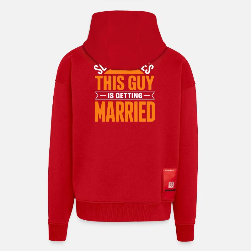 This Guy Is Getting Married - Zip Hoodie - made by SPREAD - red