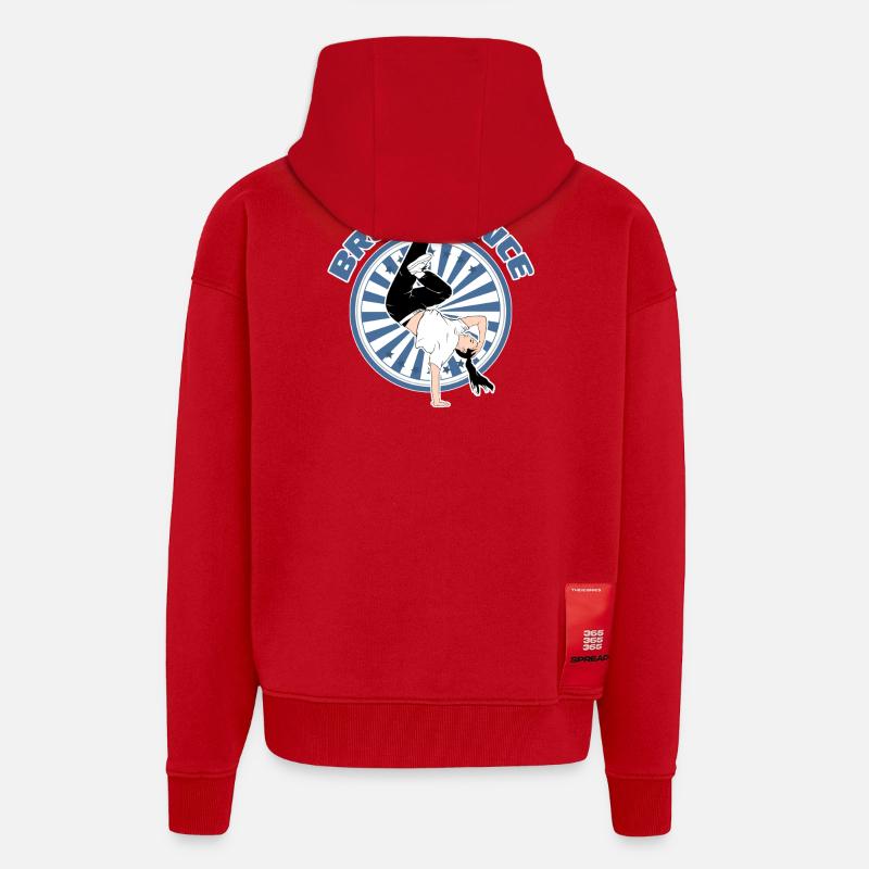 Breakdance  - Zip Hoodie - made by SPREAD - Rot