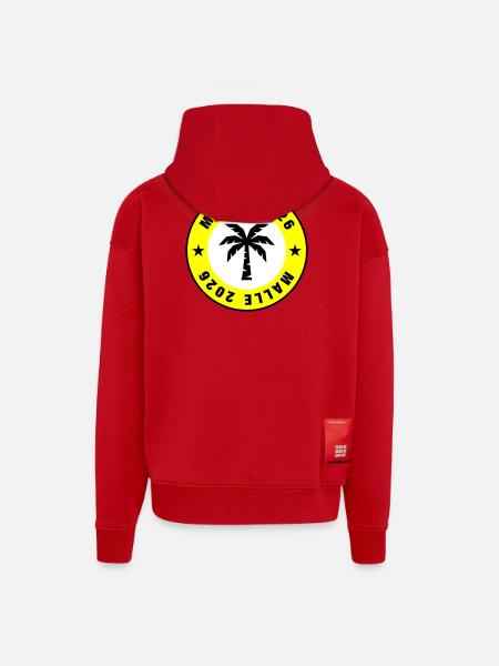 Malle 2026 Palm Tree Circle - Zip Hoodie - made by SPREAD - red