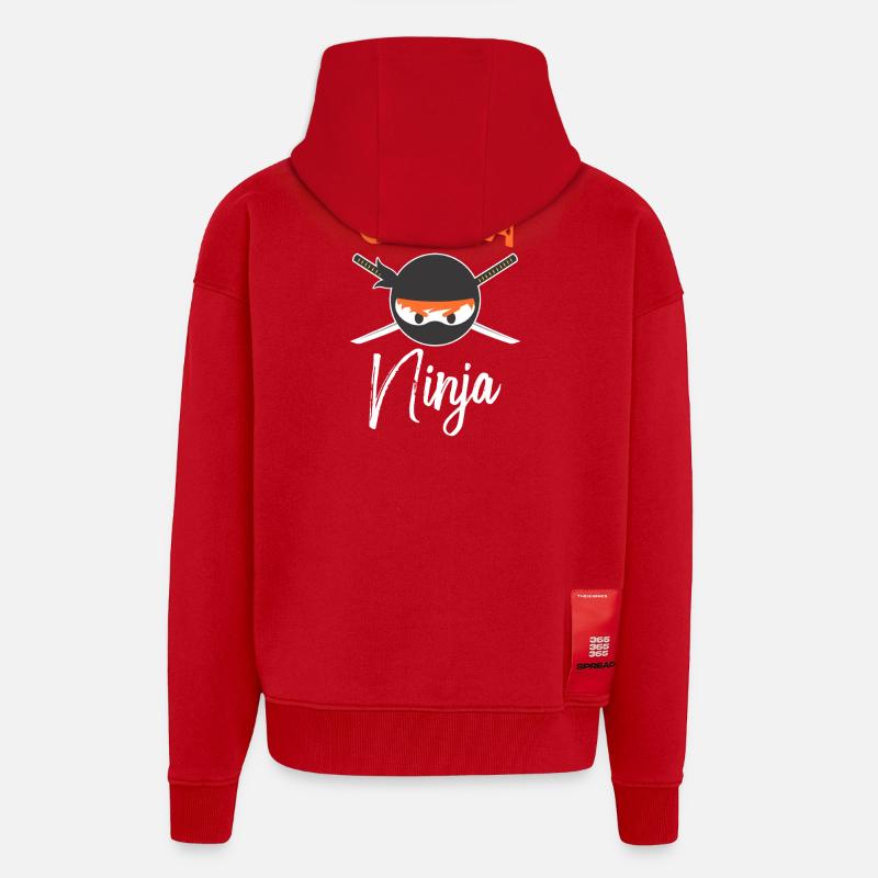 Ginga Ninja Emblem - Zip Hoodie - made by SPREAD - Rot