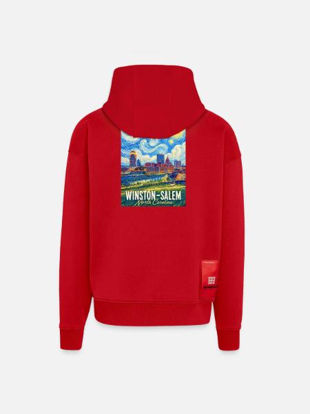 Winston-Salem, North Carolina - Zip Hoodie - made by SPREAD - Rot