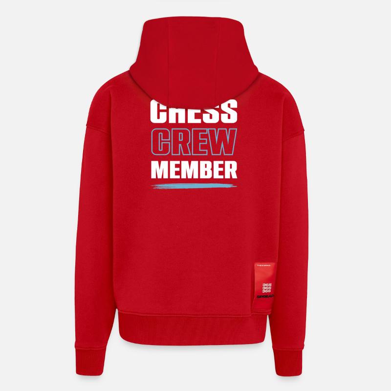 Chess Crew - Zip Hoodie - made by SPREAD - red