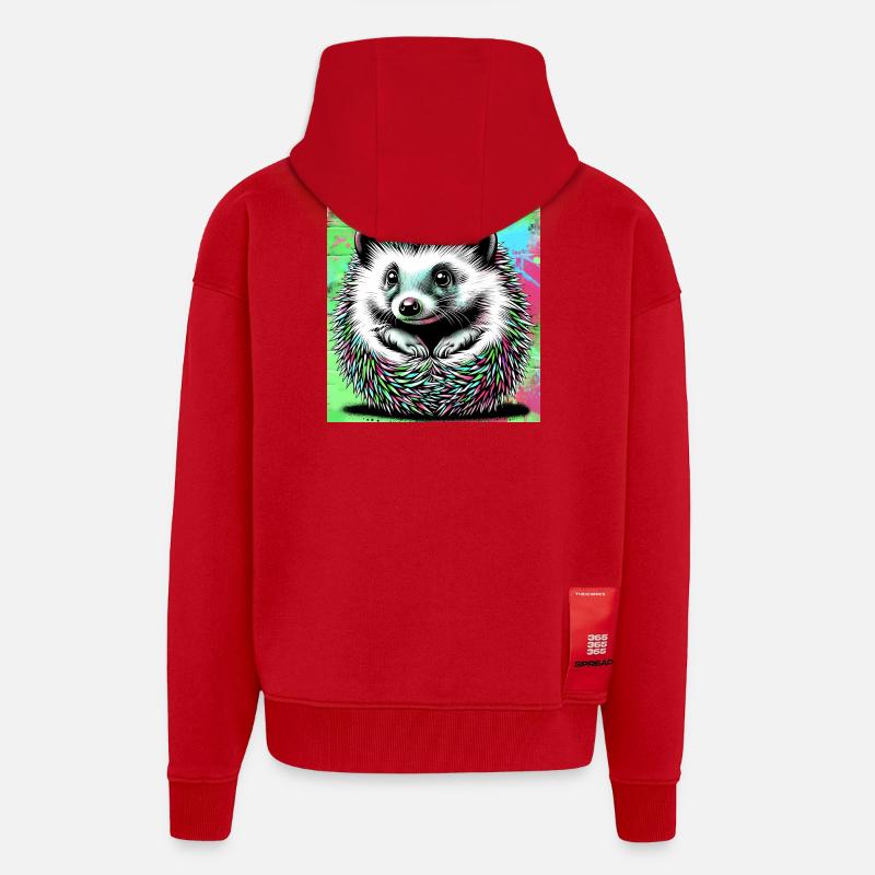 Igel - Zip Hoodie - made by SPREAD - Rot