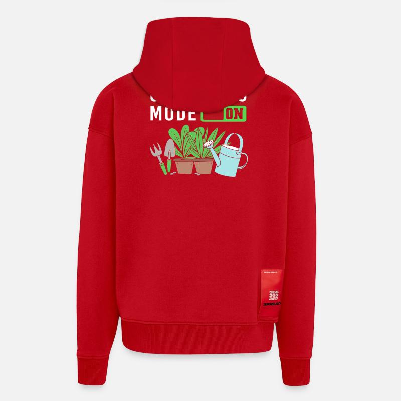 Worms Compost Gift - Zip Hoodie - made by SPREAD - red