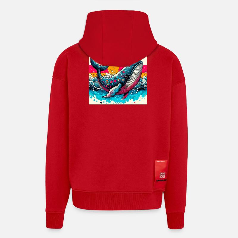 Wal - Zip Hoodie - made by SPREAD - Rot