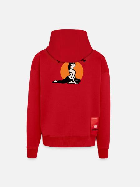 Yoga Love - Zip Hoodie - made by SPREAD - Rot