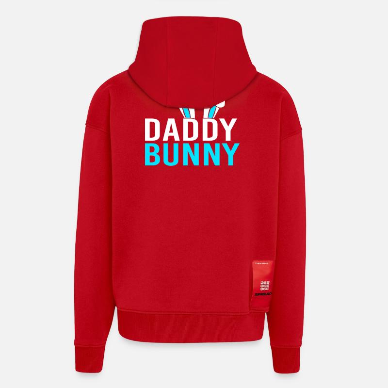 Werdende Mutter Ostern Gender Reveal - Zip Hoodie - made by SPREAD - Rot