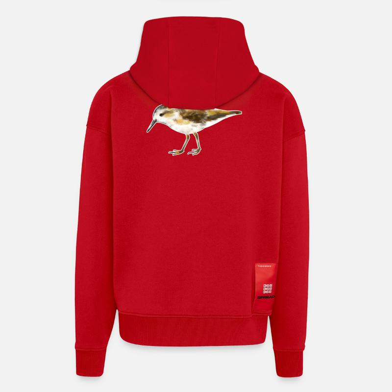 Zwergstrandläufer.1 - Zip Hoodie - made by SPREAD - Rot