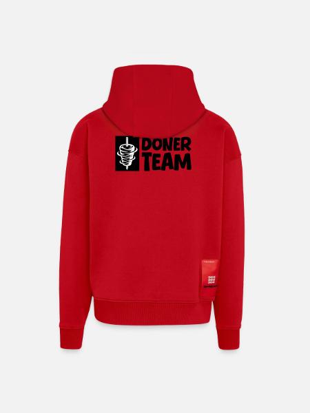 Döner Team - Zip Hoodie - made by SPREAD - Rot