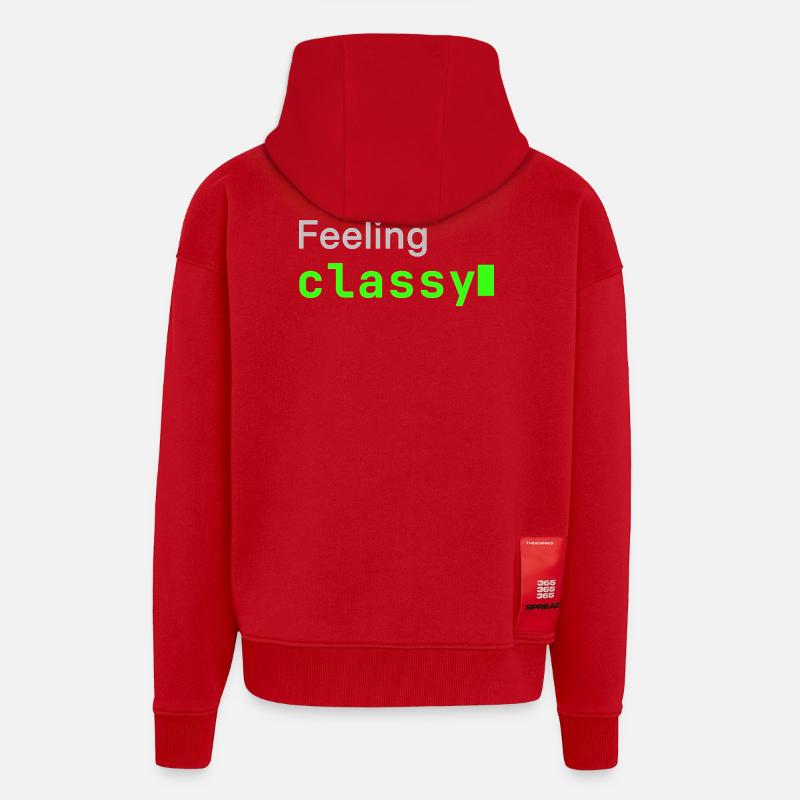 Feeling classy | Developer mood - Zip Hoodie - made by SPREAD - Rot