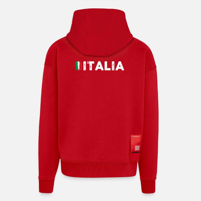 request_image_needed - Zip Hoodie - made by SPREAD - red