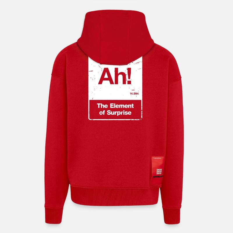 Ah! Element Überraschung - Zip Hoodie - made by SPREAD - Rot