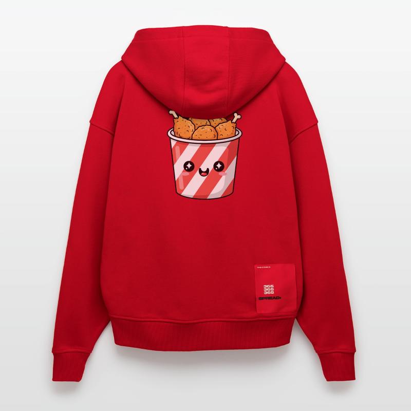 Kawaii-Brathähnchen-Eimer Zip Hoodie - made by SPREAD
