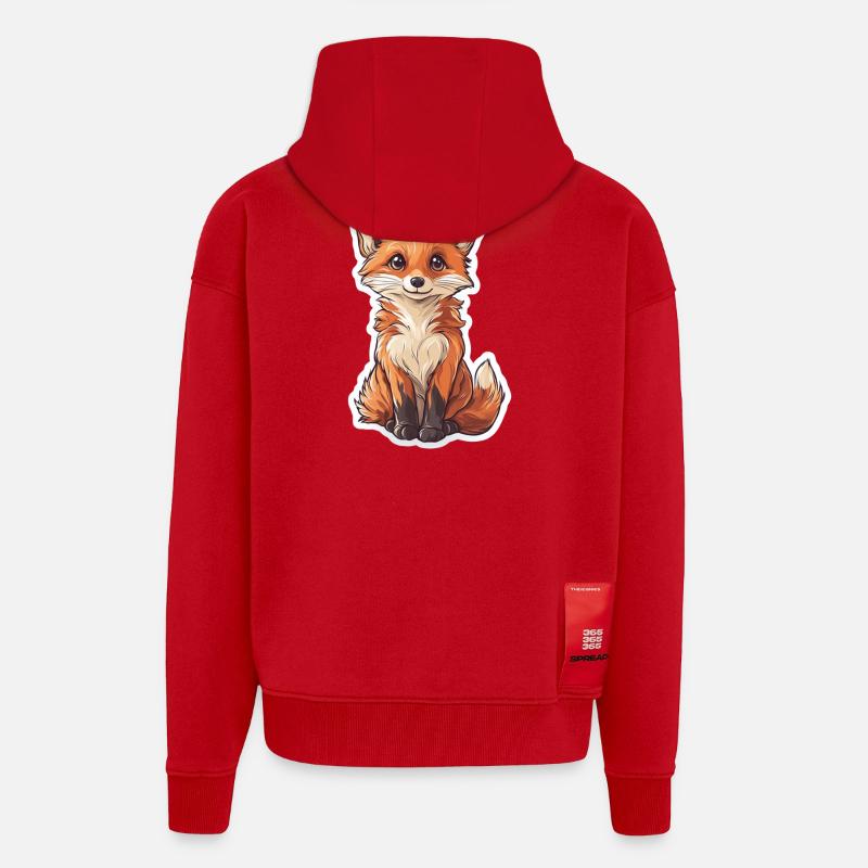 Fuchs - Zip Hoodie - made by SPREAD - Rot