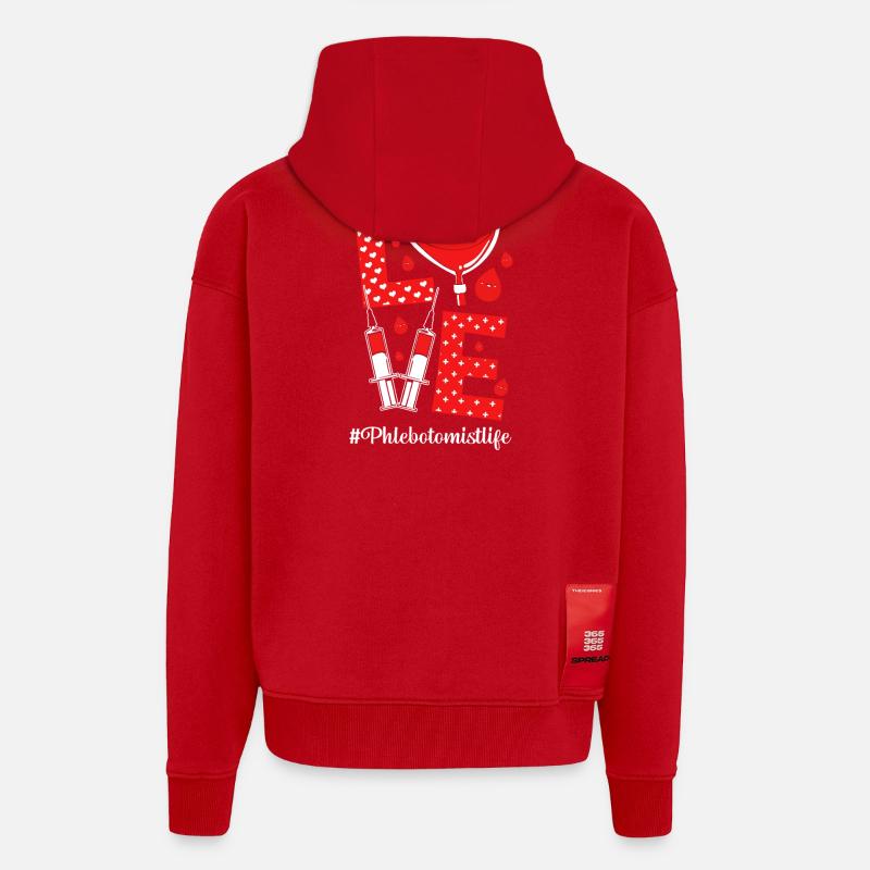Blutspende Blut Blutspender - Zip Hoodie - made by SPREAD - Rot