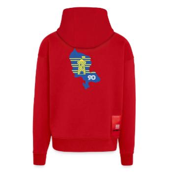 Gebiet von Belfort 90 - Zip Hoodie - made by SPREAD - Rot - Hinten
