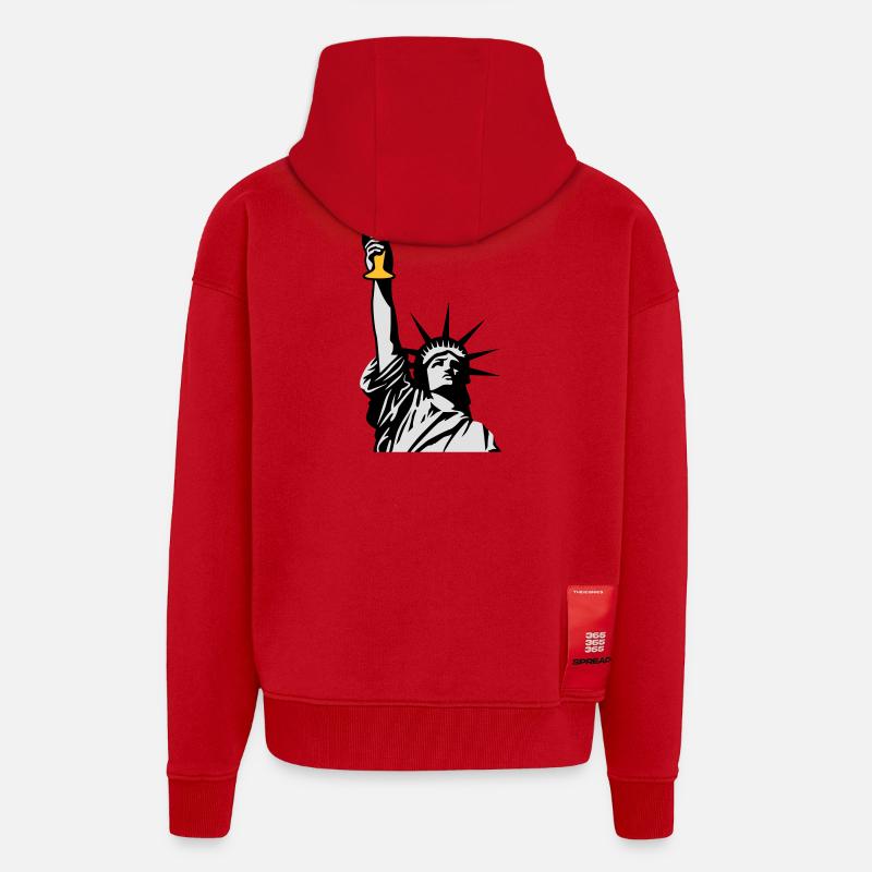 Freibier - Zip Hoodie - made by SPREAD - Rot