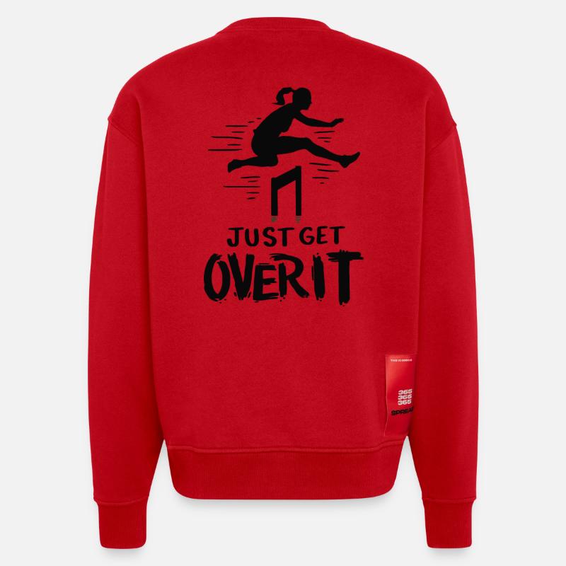 Athlétisme Course d’obstacles Sport - Sweat bio épais oversize fabriqué en UE - rouge