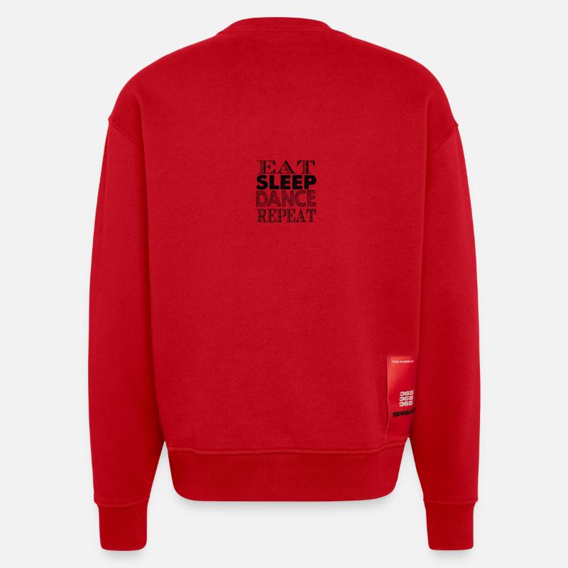 Cadeau de danseur de danse danse - Sweat bio épais oversize fabriqué en UE - rouge