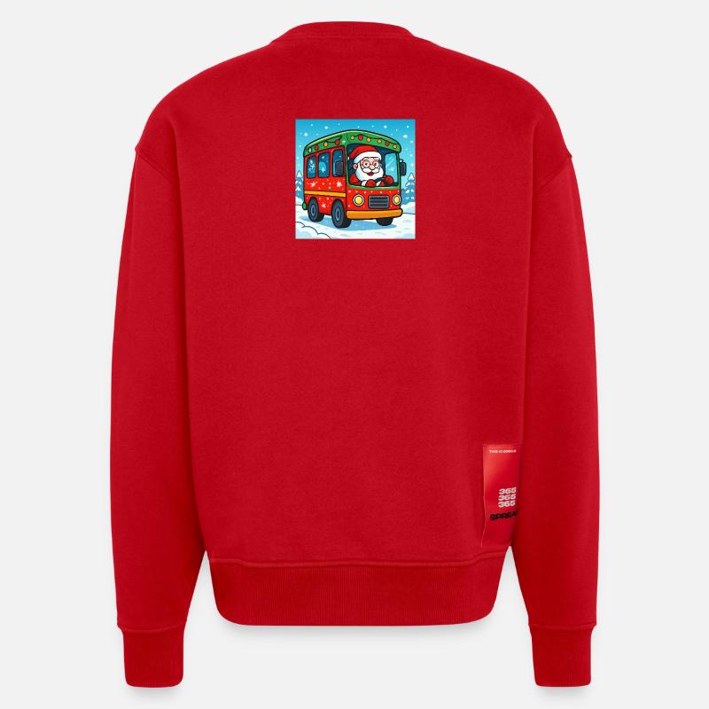 ChatOn_image - Sweat bio épais oversize fabriqué en UE - rouge