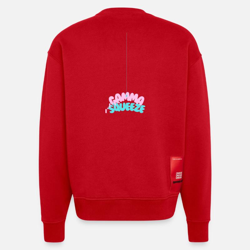 Compression gamma - Sweat bio épais oversize fabriqué en UE - rouge