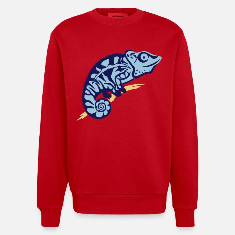 Chameleon - Sweat bio épais oversize fabriqué en UE - rouge