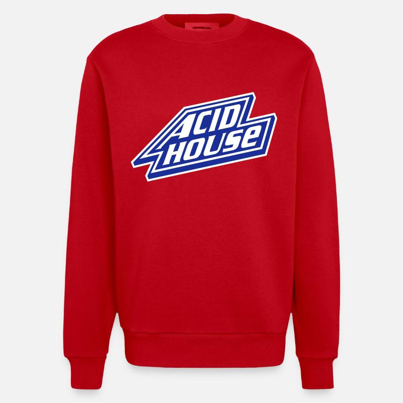 Maison acide - Sweat bio épais oversize fabriqué en UE - rouge