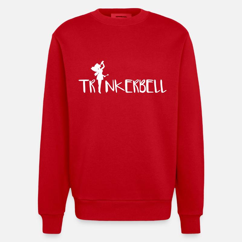 Trinkerbell - Heavyweight Oversized Organic Crew Neck Made in EU - Rot