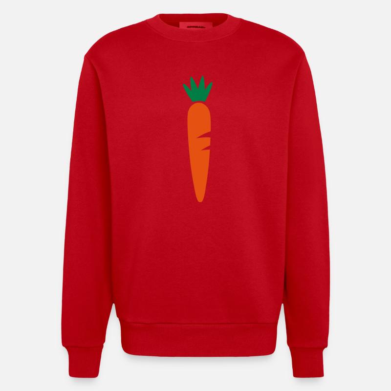 Moehre - Heavyweight Oversized Organic Crew Neck Made in EU - Rot