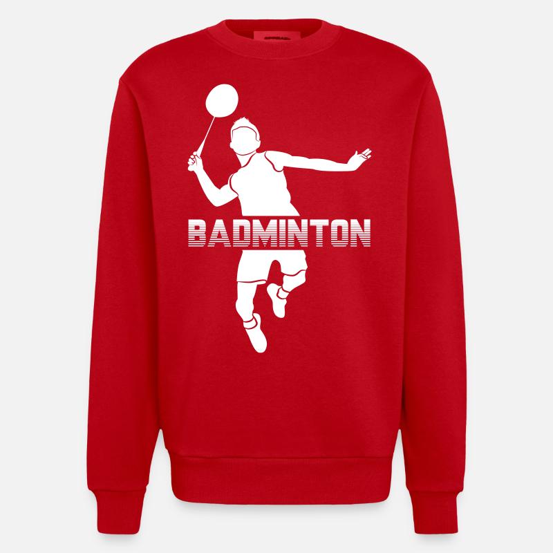 BADBOY - Sweat bio épais oversize fabriqué en UE - rouge