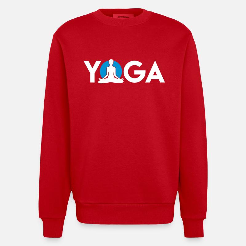 Yoga soleil - Sweat bio épais oversize fabriqué en UE - rouge