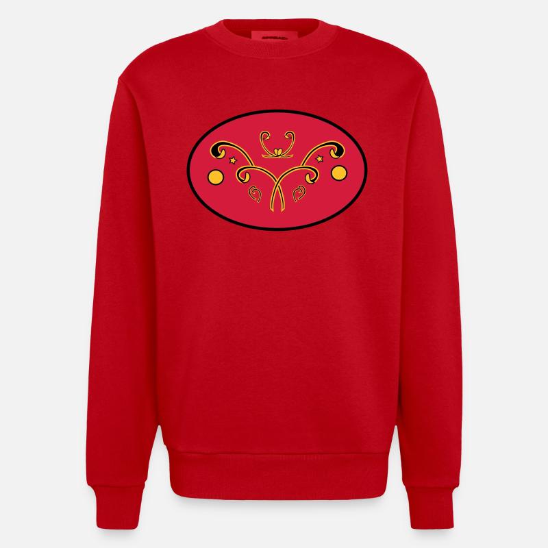 Exquisit - Heavyweight Oversized Organic Crew Neck Made in EU - Rot