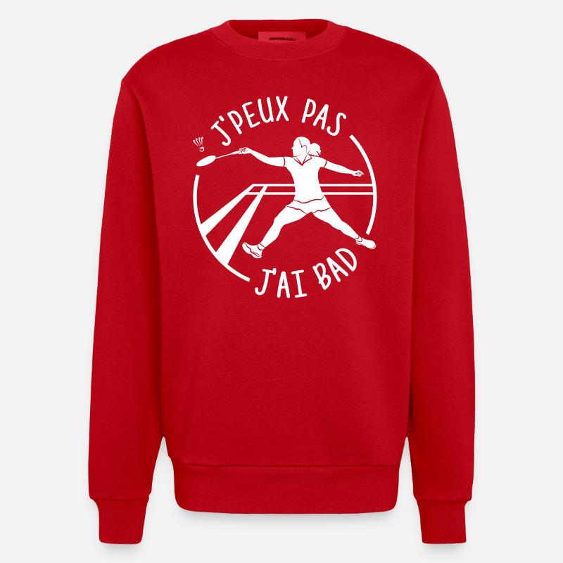 CBAD - Sweat bio épais oversize fabriqué en UE - rouge