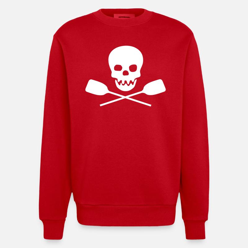 rangée - Sweat bio épais oversize fabriqué en UE - rouge