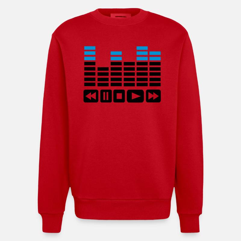 Equalizer - Sweat bio épais oversize fabriqué en UE - rouge