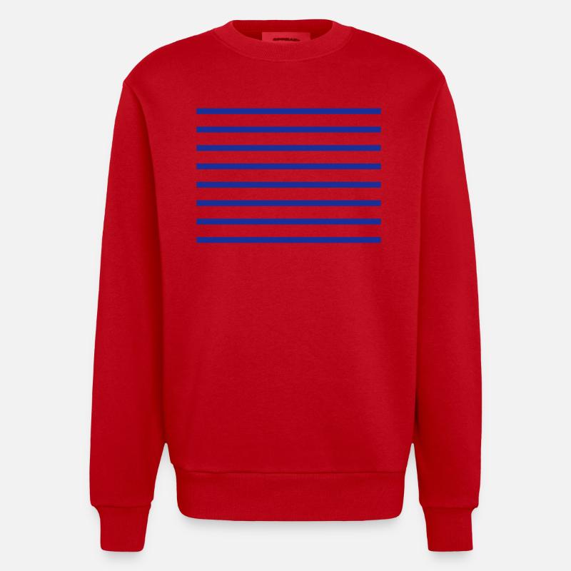 SEEMANN - Heavyweight Oversized Organic Crew Neck Made in EU - Rot