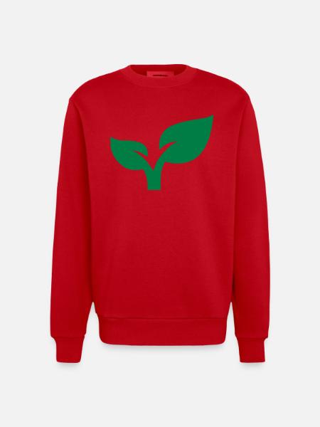 Plante - Sweat bio épais oversize fabriqué en UE - rouge
