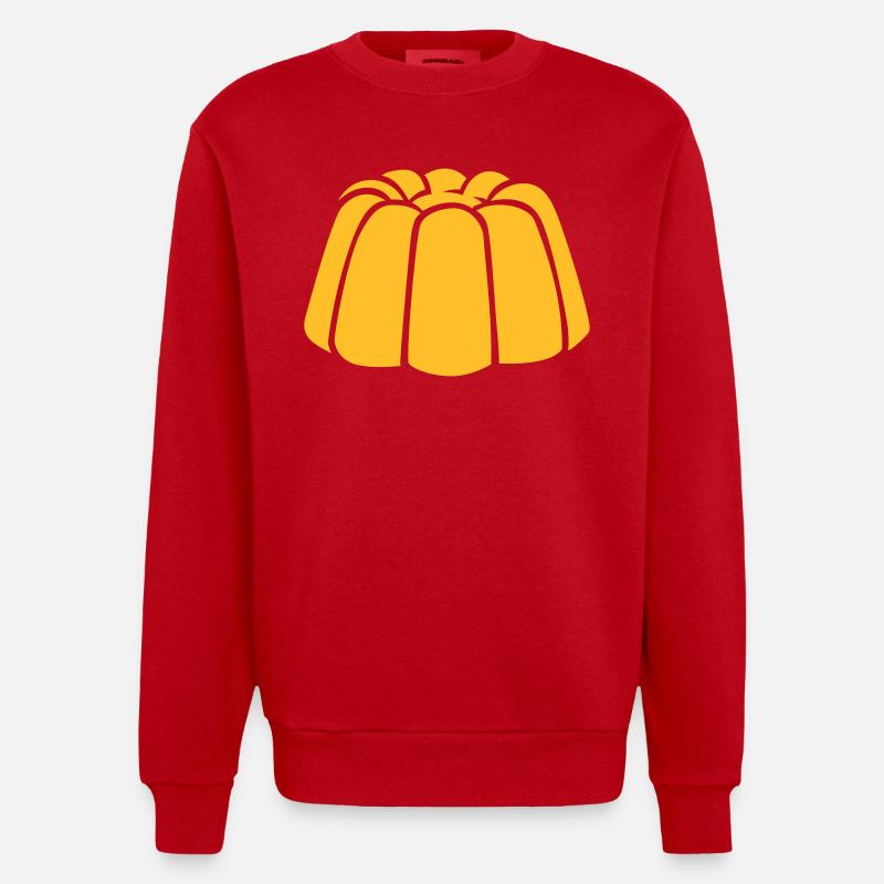 Pudding - Sweat bio épais oversize fabriqué en UE - rouge