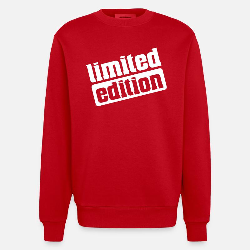 Édition limitée - Sweat bio épais oversize fabriqué en UE - rouge