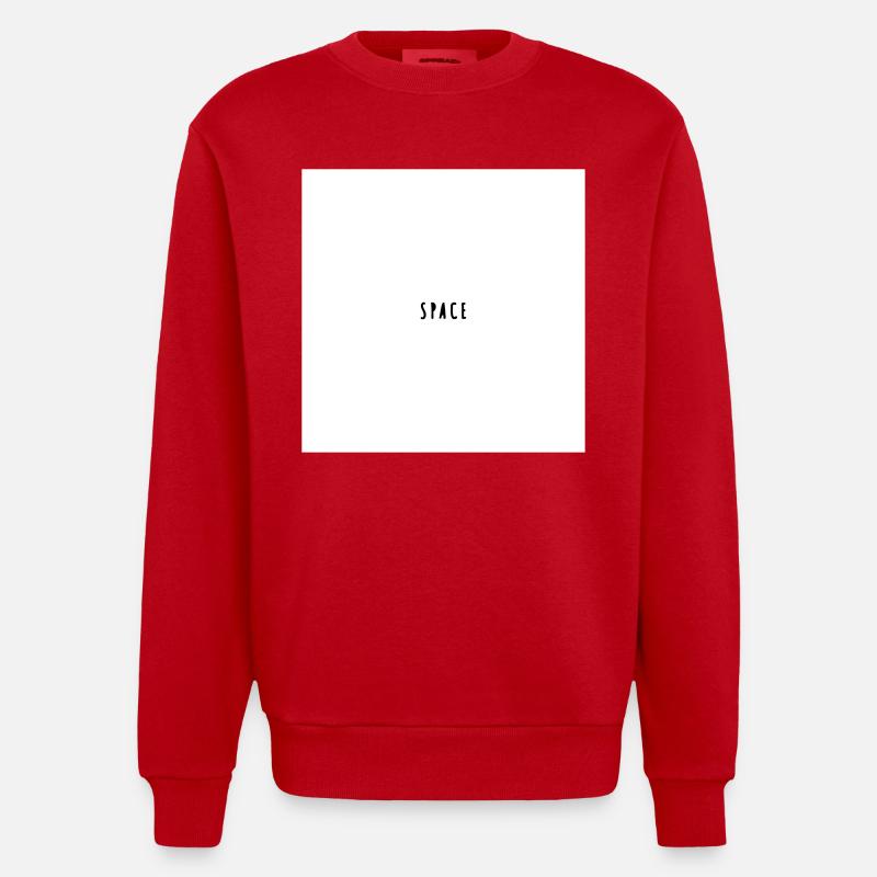 espace - Sweat bio épais oversize fabriqué en UE - rouge