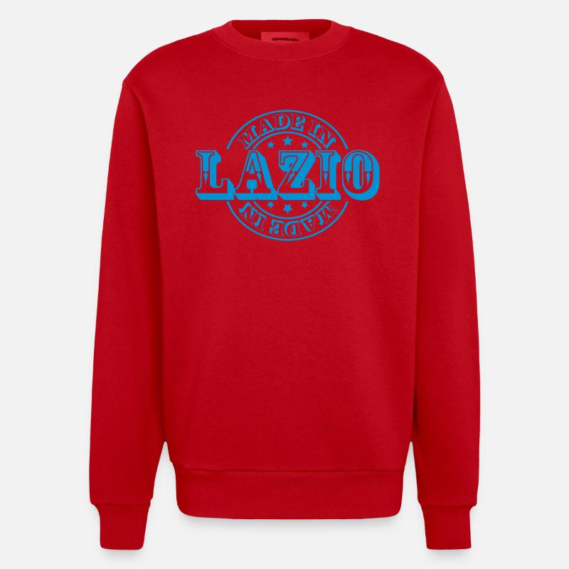 Made in Lazio m1k2 - Heavyweight Oversized Organic Crew Neck Made in EU - red